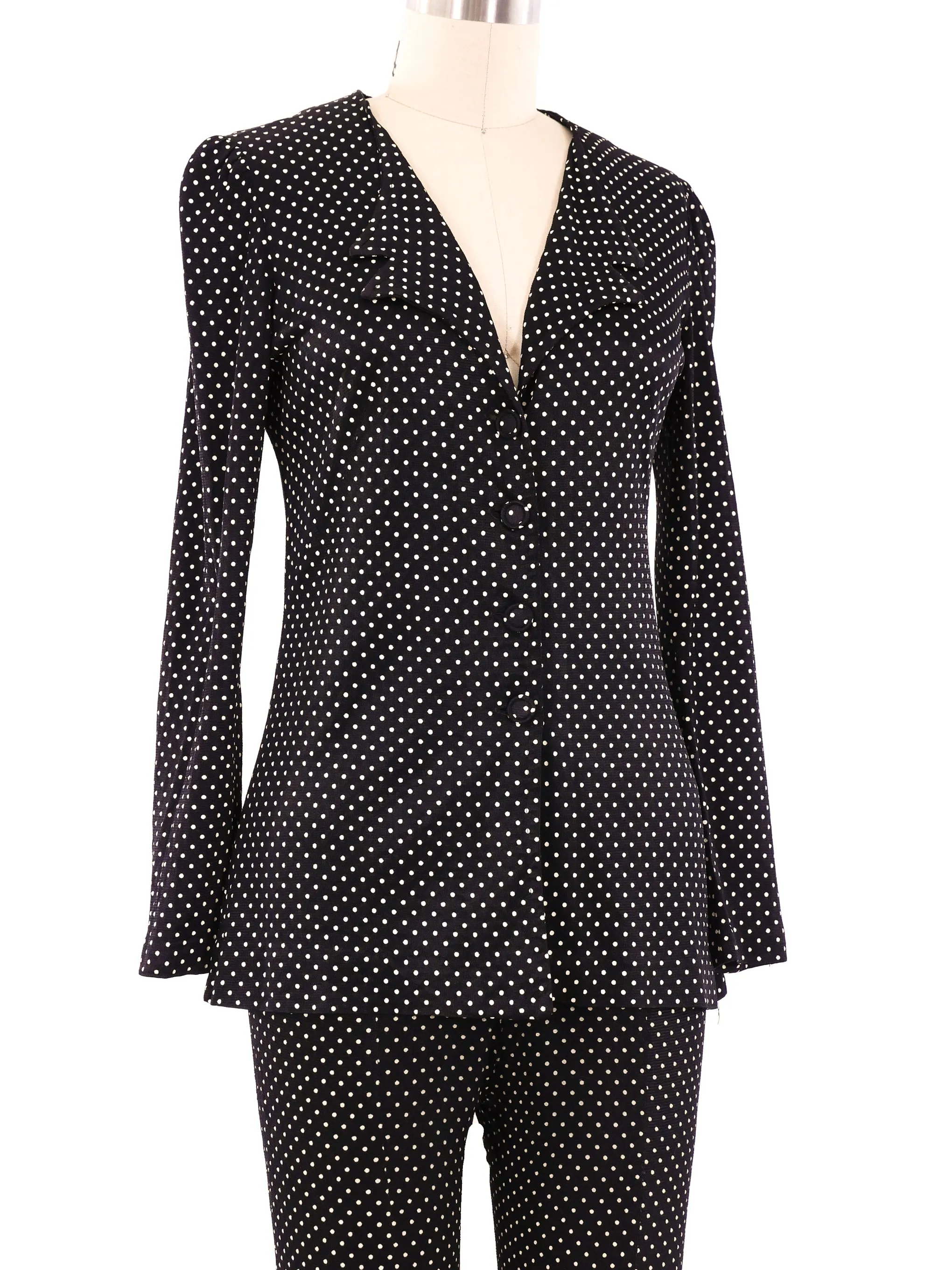 1970's Polka Dot Pant Suit