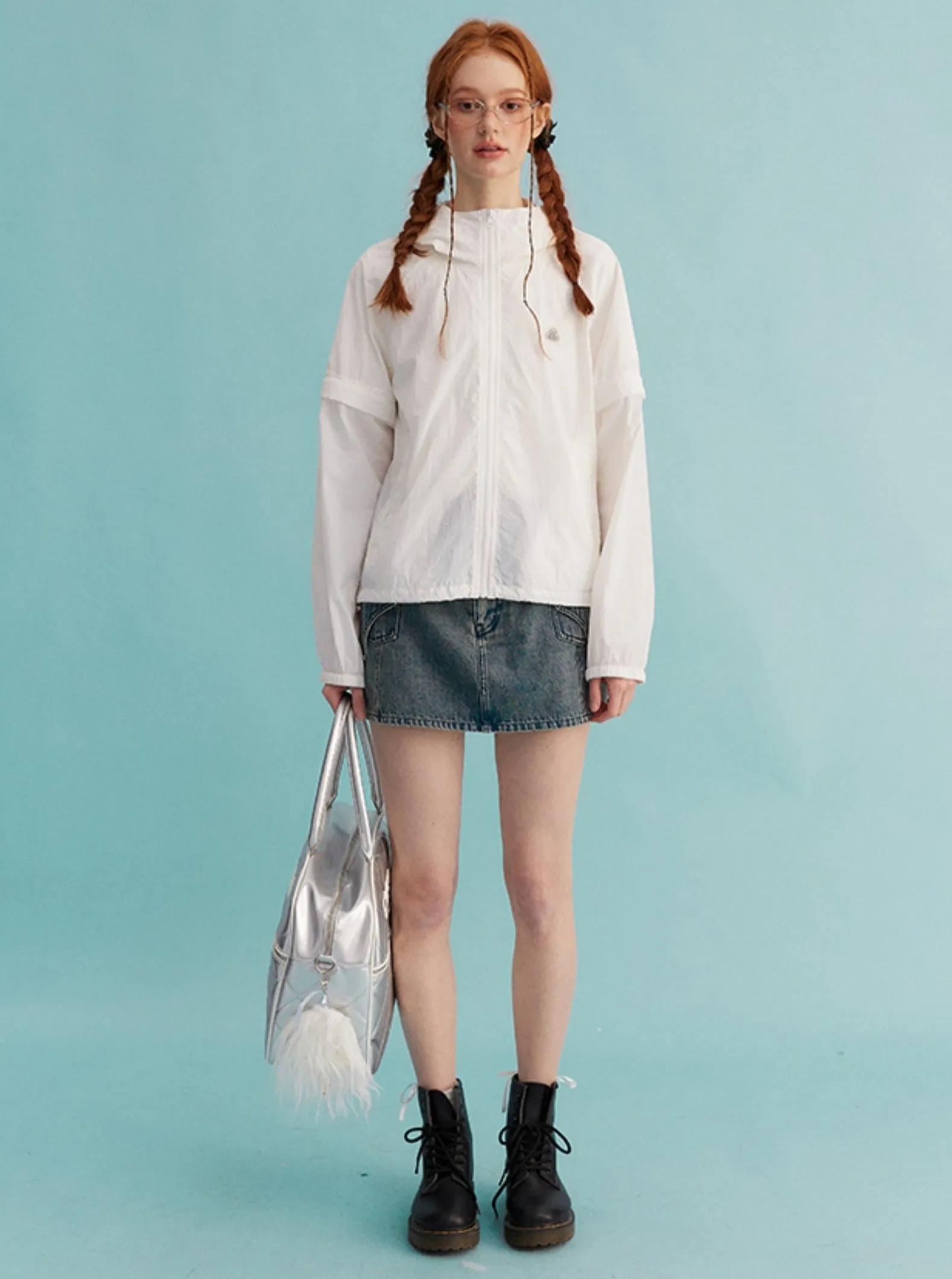 A-Line Vintage Denim Skirt