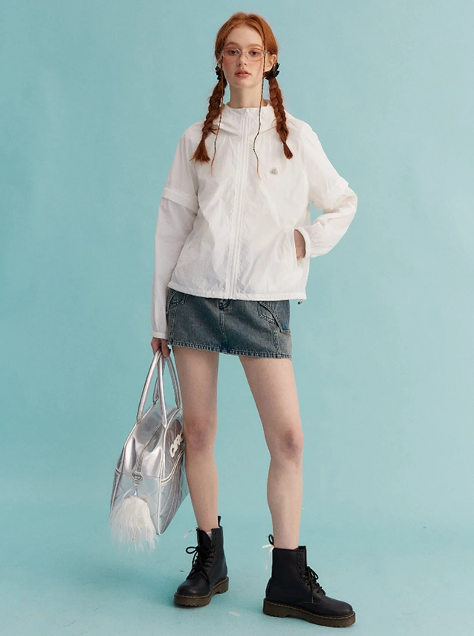 A-Line Vintage Denim Skirt