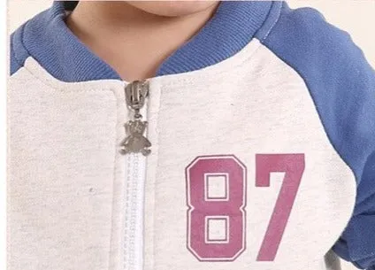 Anlencool 2020 Active baby boy set Offer Hot Sale Coat Zipper Full Spring Children's Sports Suit Models 87 Child clothing