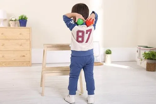 Anlencool 2020 Active baby boy set Offer Hot Sale Coat Zipper Full Spring Children's Sports Suit Models 87 Child clothing