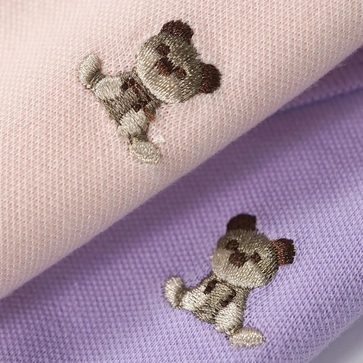 Baby Polo Romper Cotton Short Sleeve Embroidery Bear Jumpsuit 3-24 Months