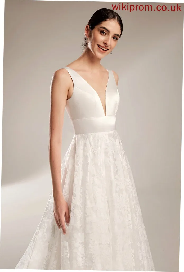 Ball-Gown/Princess V-neck Chapel Train Olivia Dress Wedding Dresses Wedding