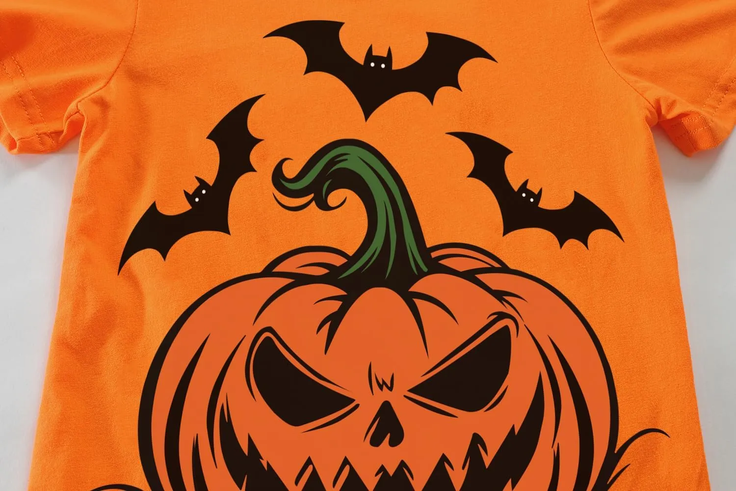 Boys Halloween T-Shirts Halloween Pumpkin Shirts Kids Ghost Trick or Treat Boo Print Tops Tees 3-10 Years