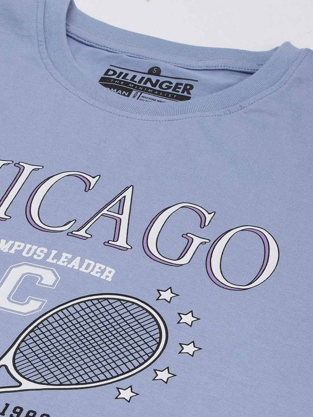 Dillinger Women's Blue Graphic Oversized T-Shirt
