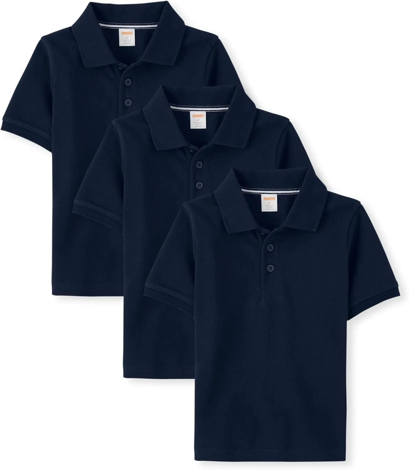 Gymboree Boys' and Toddler Short Sleeve Polo Shirt Multipack