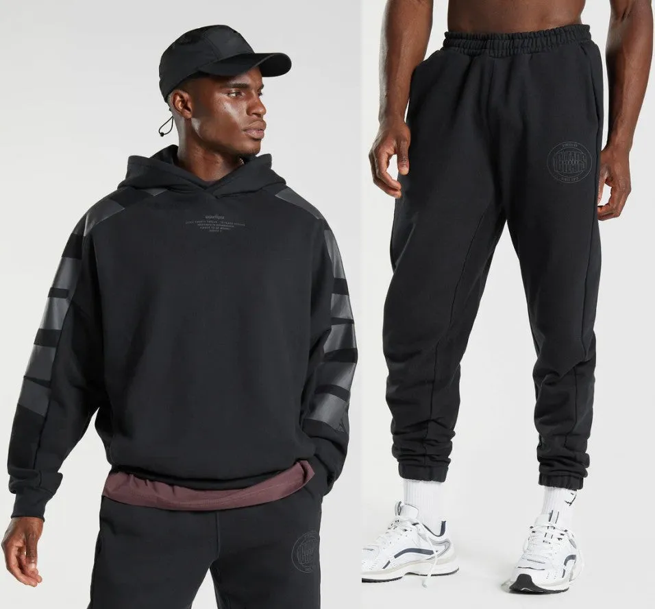 Hzori New Exercise Outfit Men's Winter Warm and Loose Hooded Sweatshirt Running Workout Training Clothes Fleece Thickening