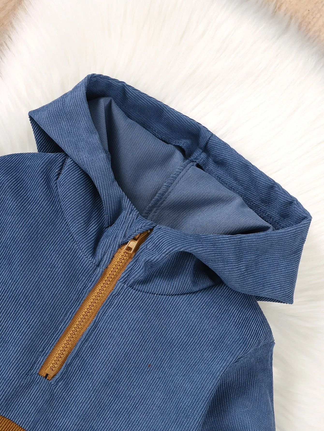 Kids Boys Long Sleeve Hooded Sports Suit Set