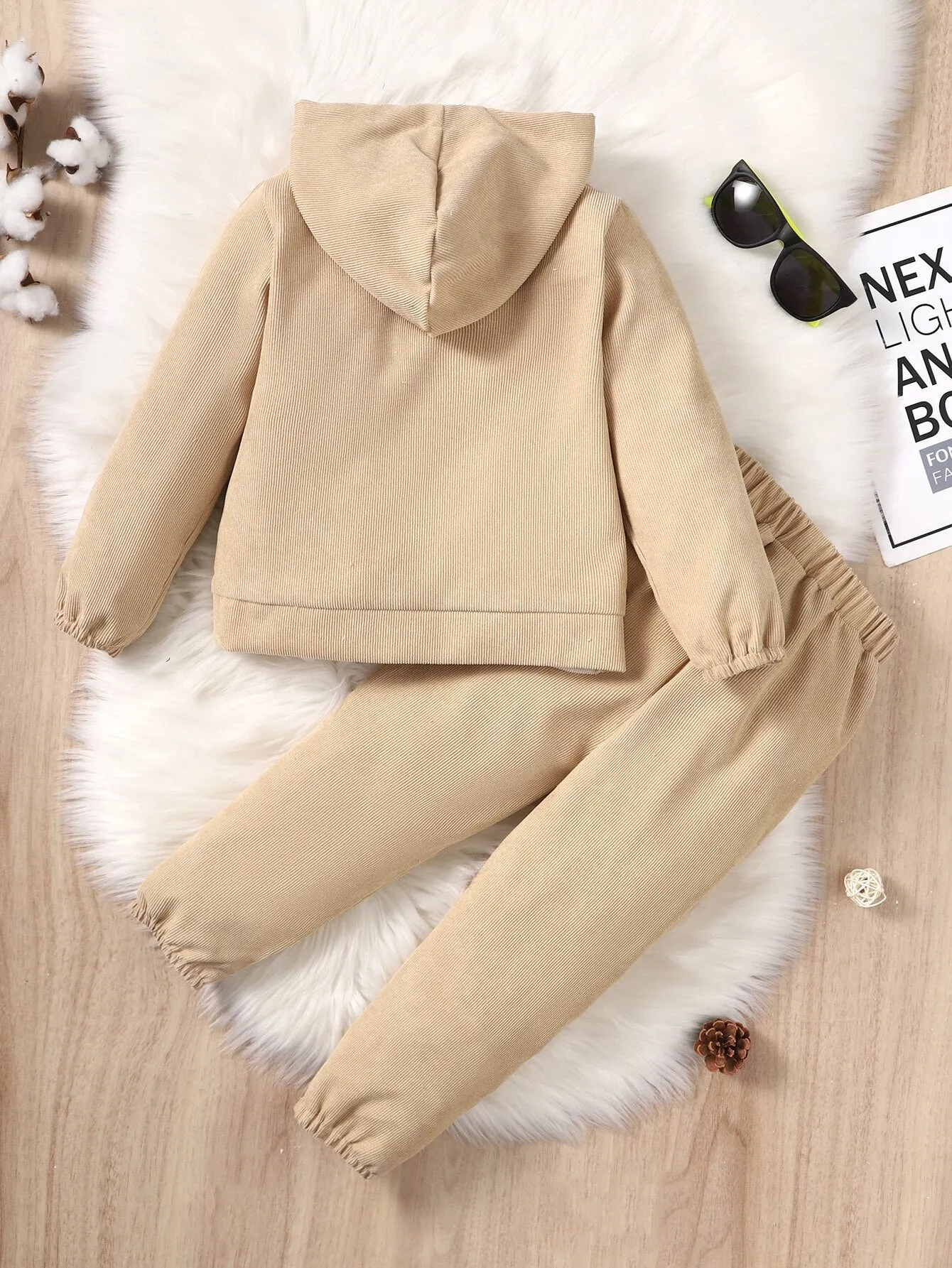 Kids Boys Long Sleeve Hooded Sports Suit Set