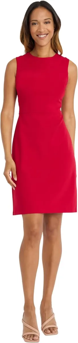 Maggy London Sleeveless Knee Length Sheath Wedding Guest Or Work Dress for Women