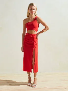 Maya Dress in Red