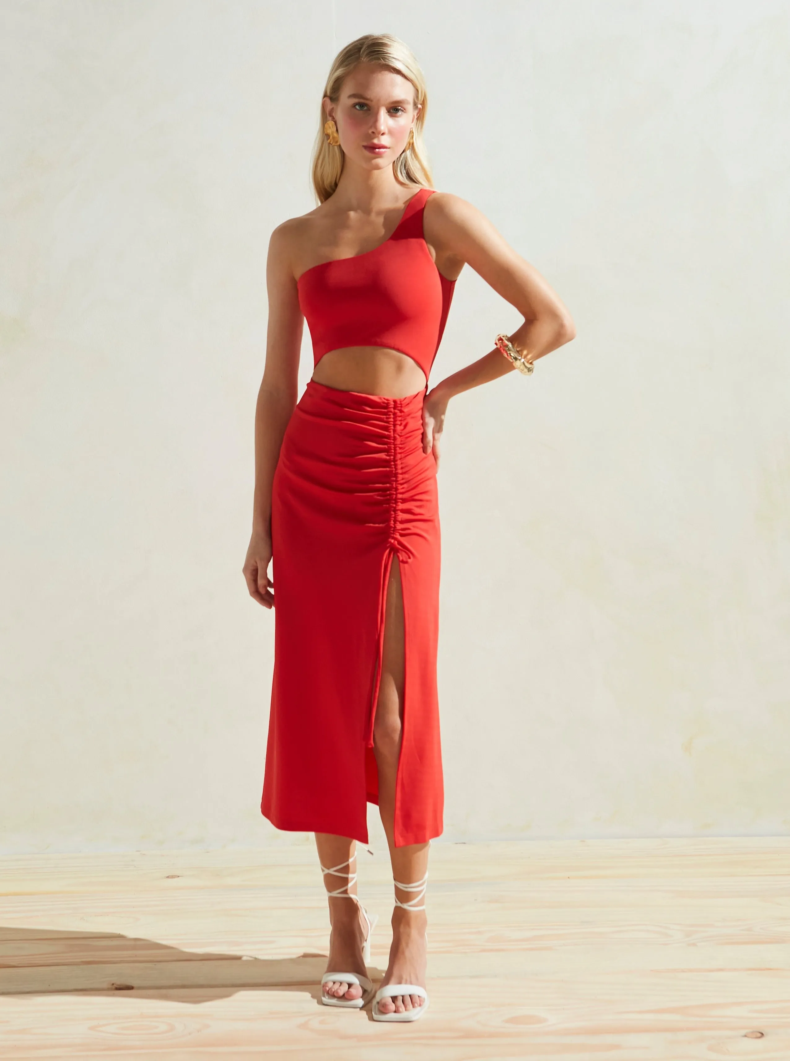 Maya Dress in Red