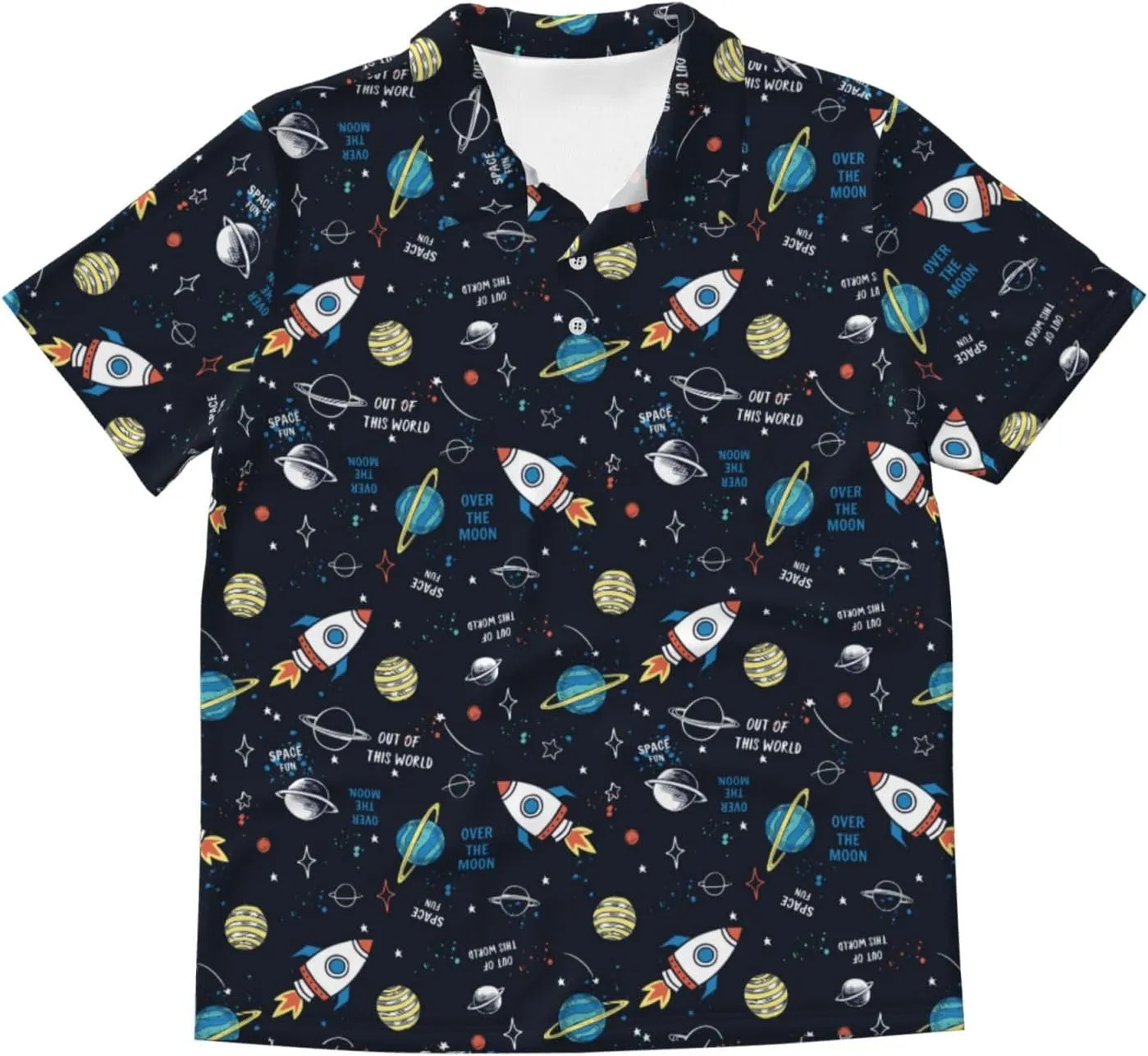 Mens Shirt Short Sleeve Dry Fit Performance Athletic Sports Daily Casual Collared Shirts for Men