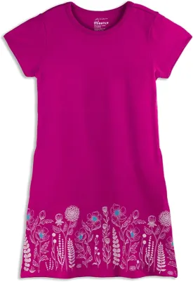Mighty Girls' Short Sleeve T-Shirt Dresses | 100% Organic Cotton, Stylish Comfort Dress for Kids