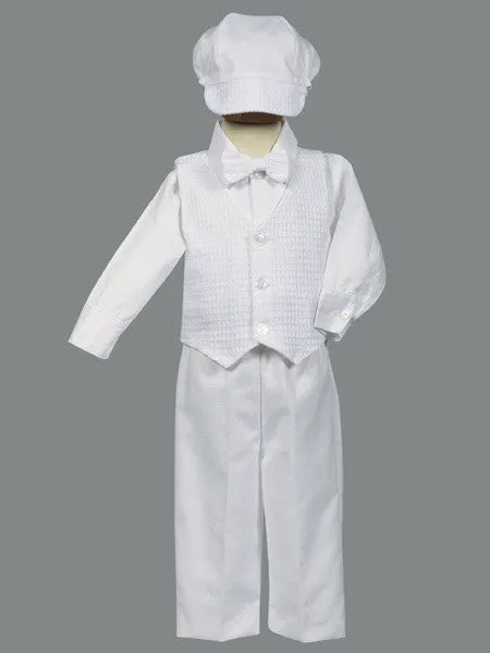 Nathan Boys Cotton Christening Vest Set