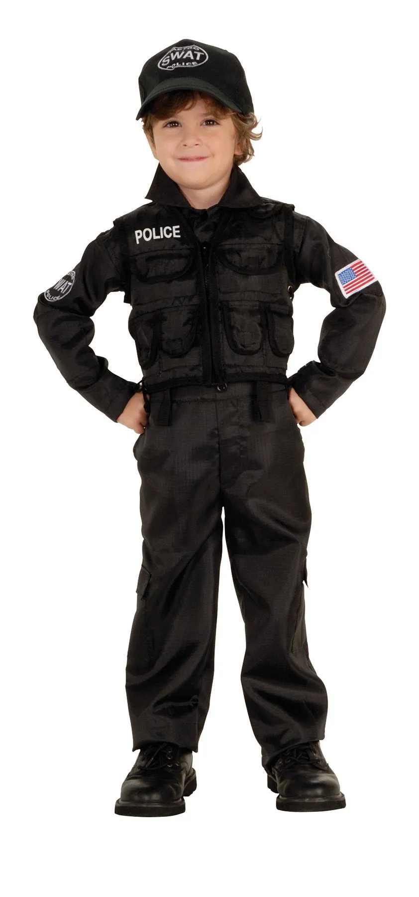 Policeman Swat Toddler Costume 2T-4T