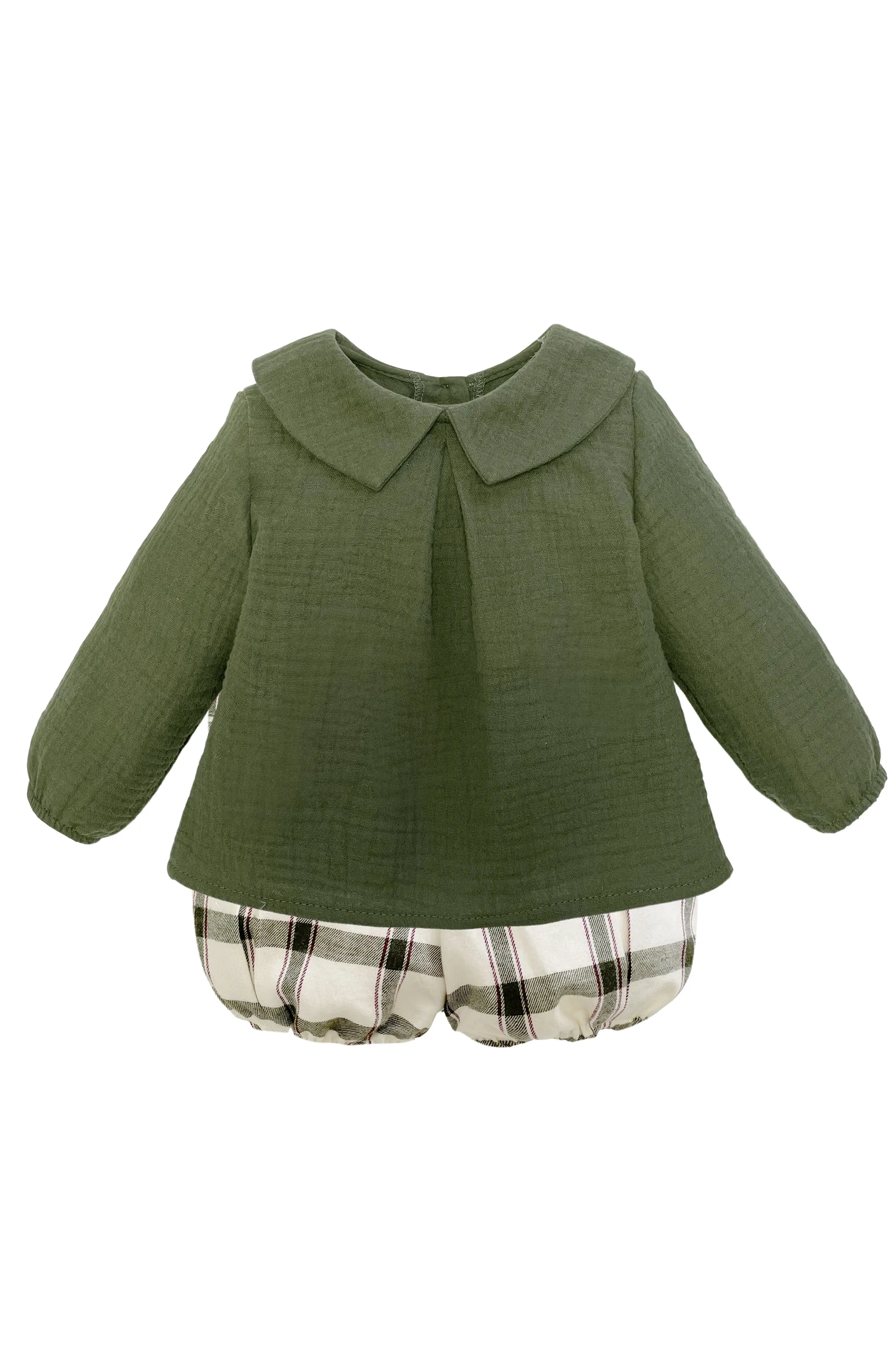 "Ivan" Khaki Cheesecloth Shirt & Jam Pants