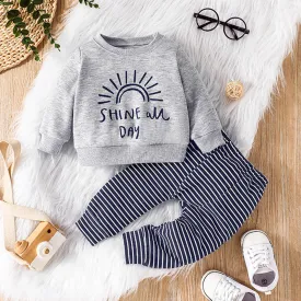 Shine All Day Sweatshirt and Sweatpants Set