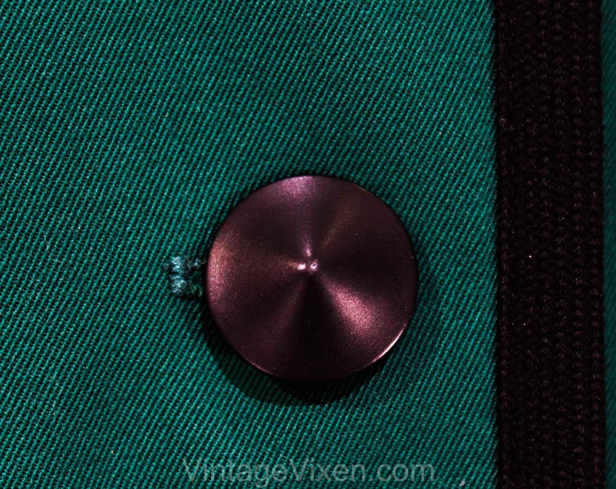 Size 10 YSL Blazer - Emerald Green Wool Gabardine - Medium 1980s Designer Suit Jacket - 80s Yves Saint Laurent - Black Trim - Bust 36.5