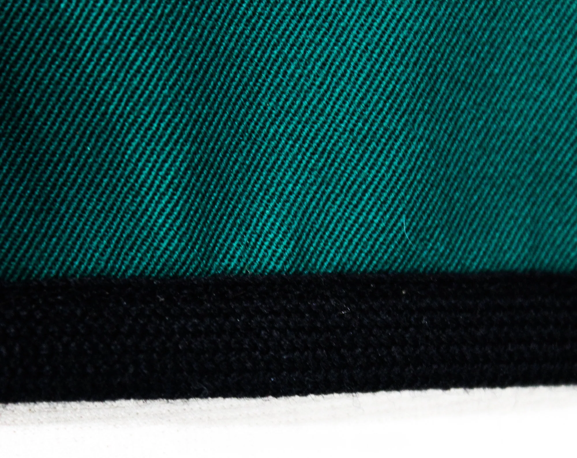 Size 10 YSL Blazer - Emerald Green Wool Gabardine - Medium 1980s Designer Suit Jacket - 80s Yves Saint Laurent - Black Trim - Bust 36.5