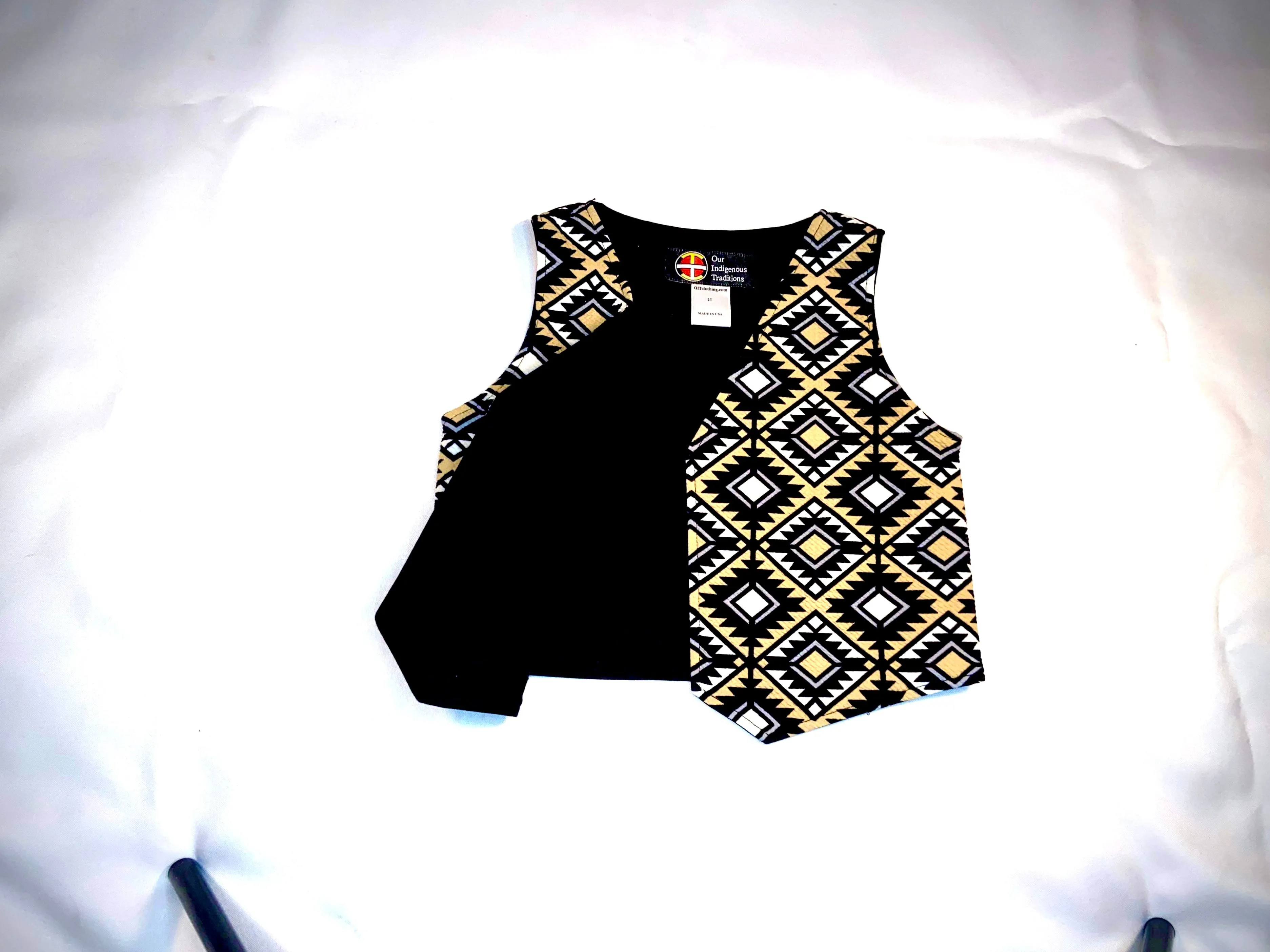 Tan Diamonds Toddler Vest