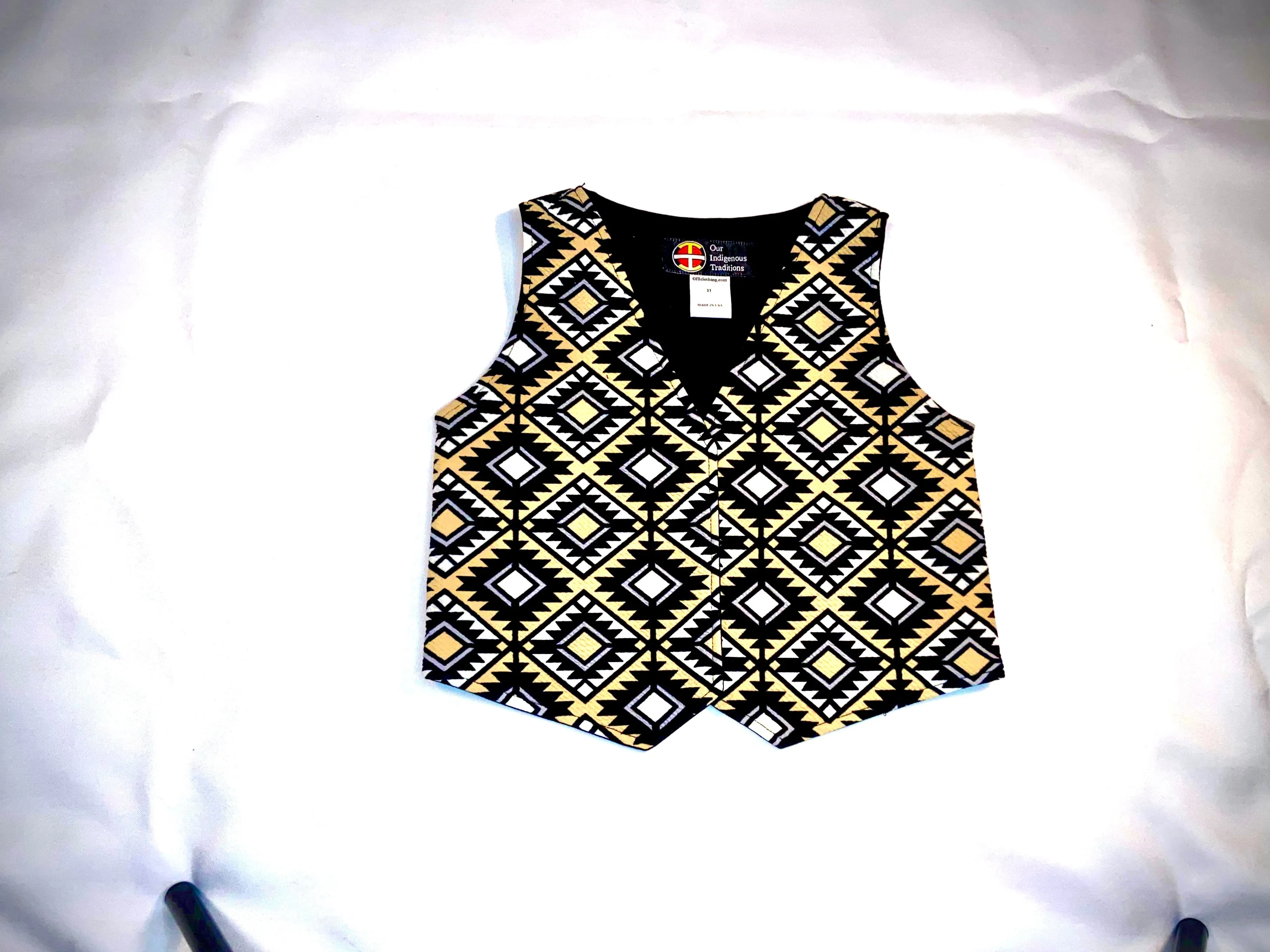 Tan Diamonds Toddler Vest