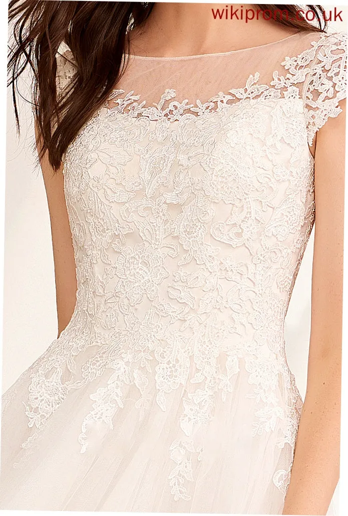 Wedding Dresses Illusion Lace Dress Floor-Length Ball-Gown/Princess With Yesenia Wedding