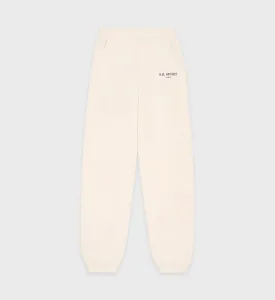 Wimbledon Sweatpants - Cream/Navy