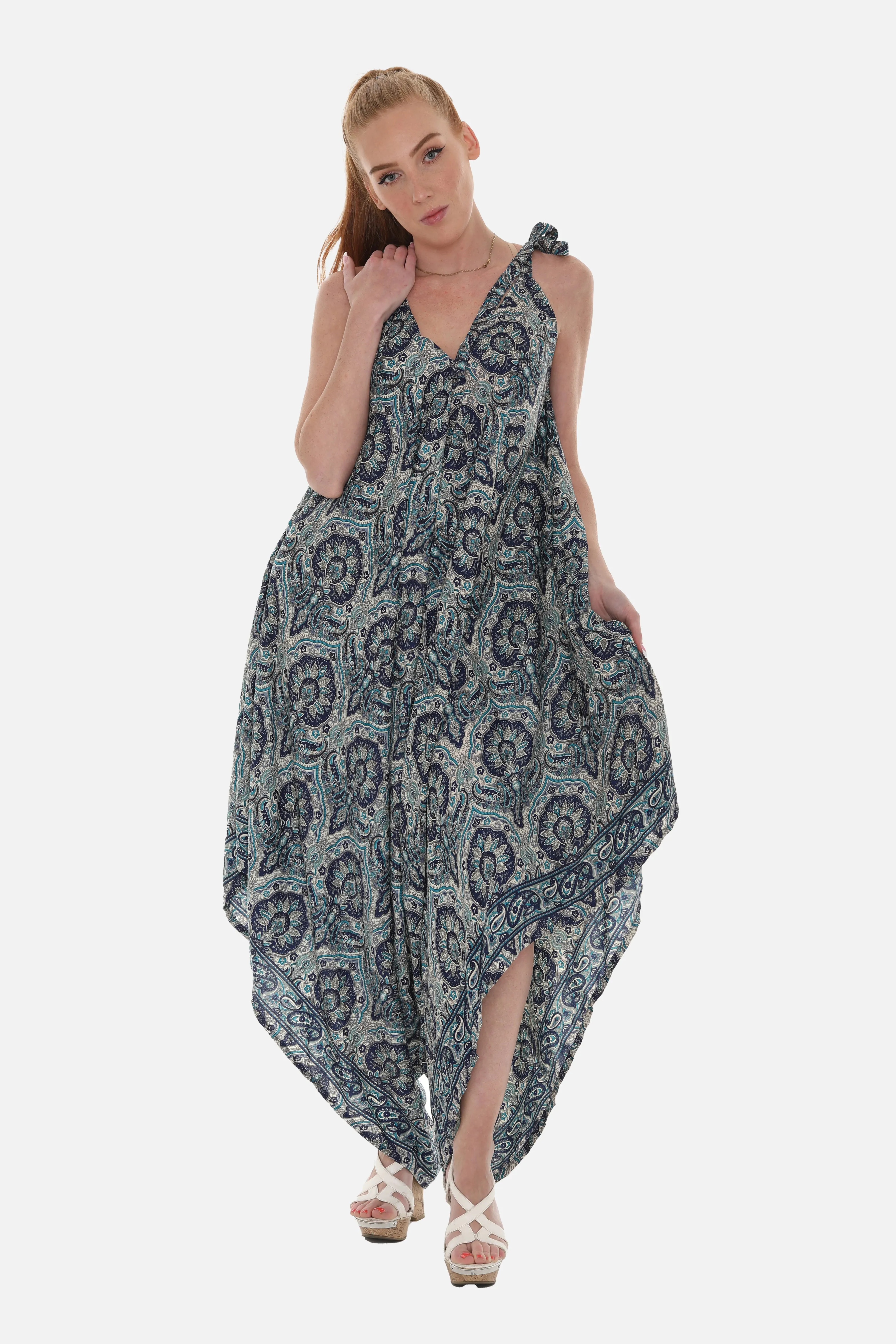 Women Printed Harem Jumpsuit