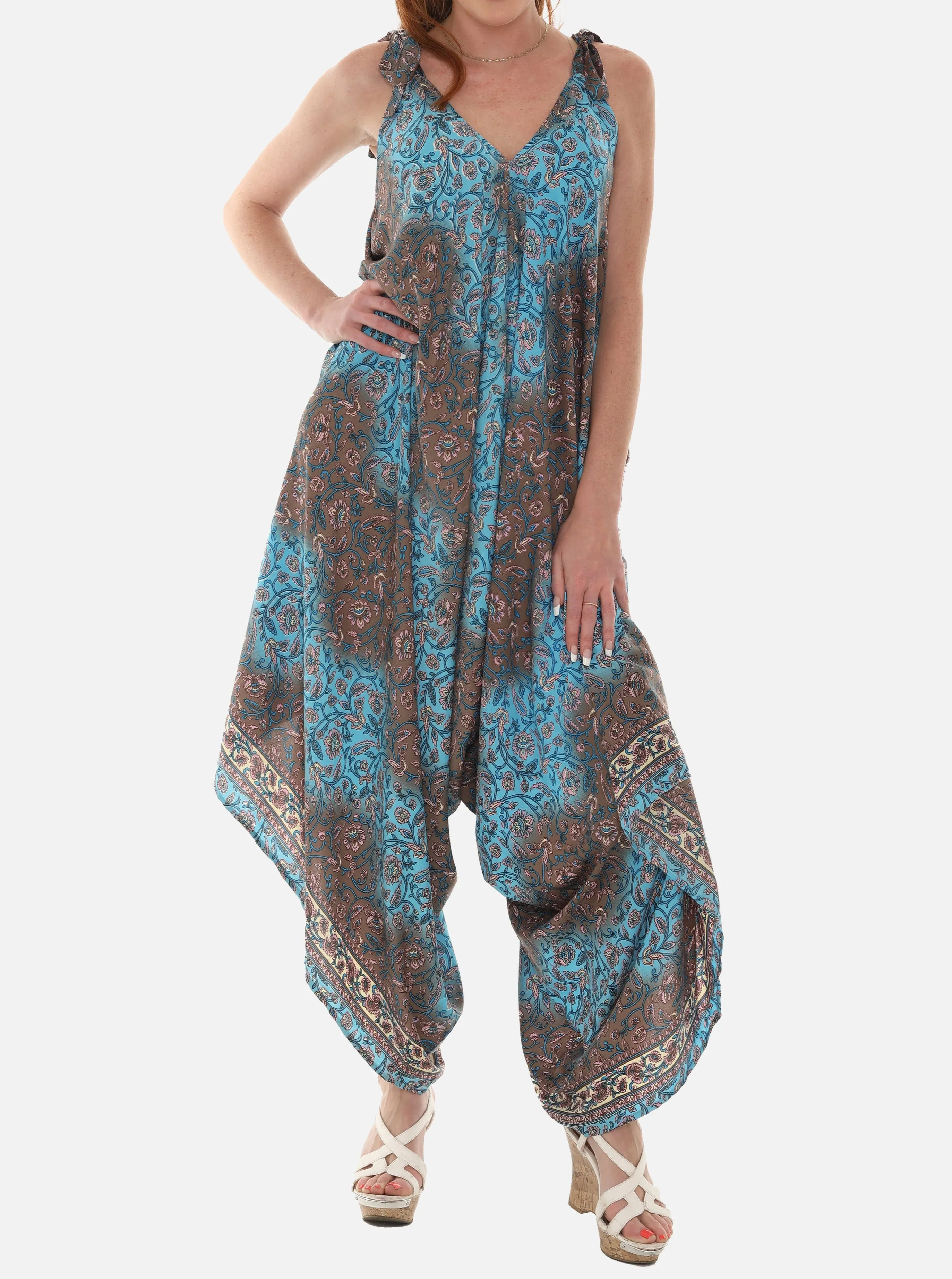 Women Printed Harem Jumpsuit