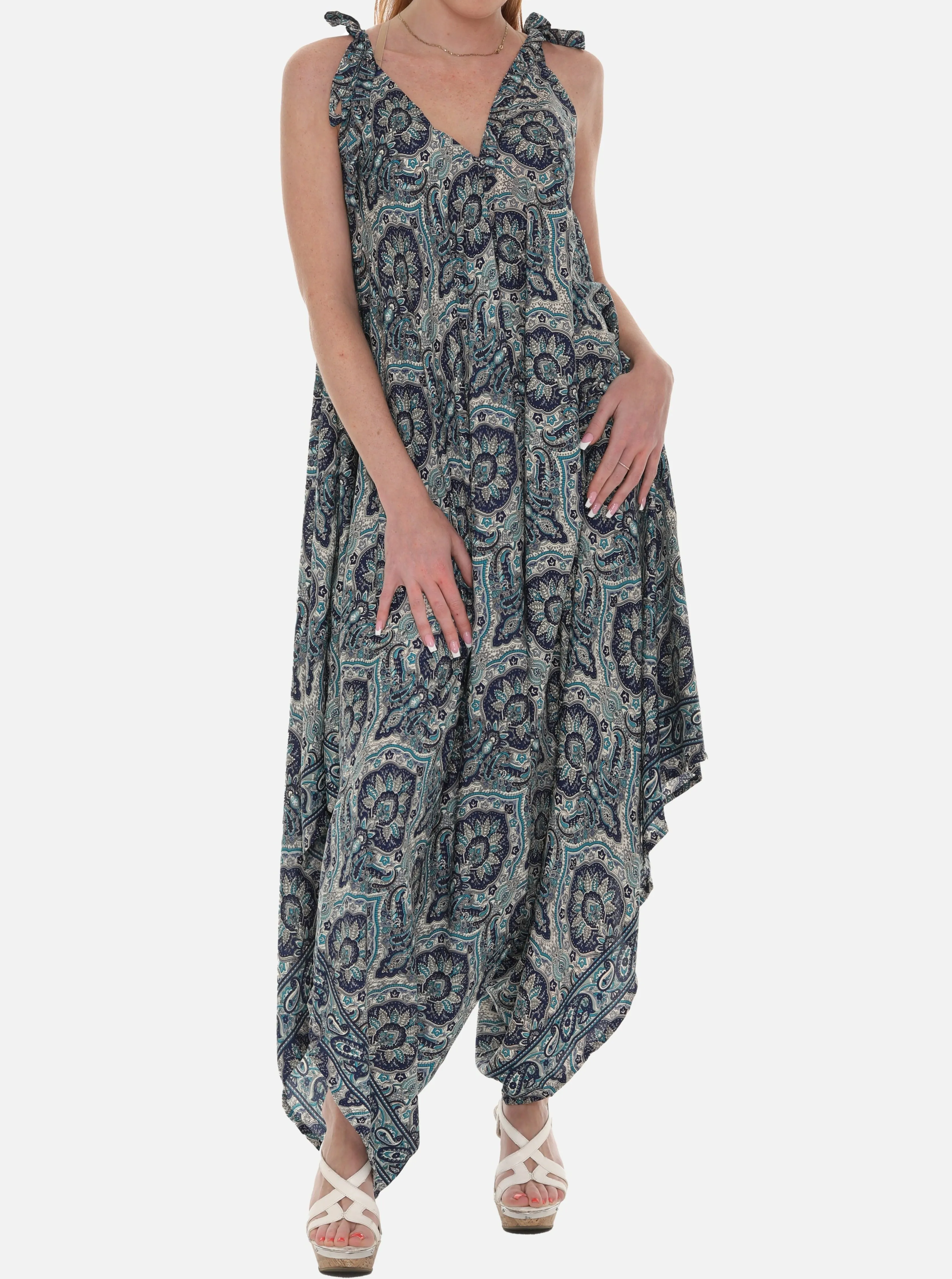 Women Printed Harem Jumpsuit