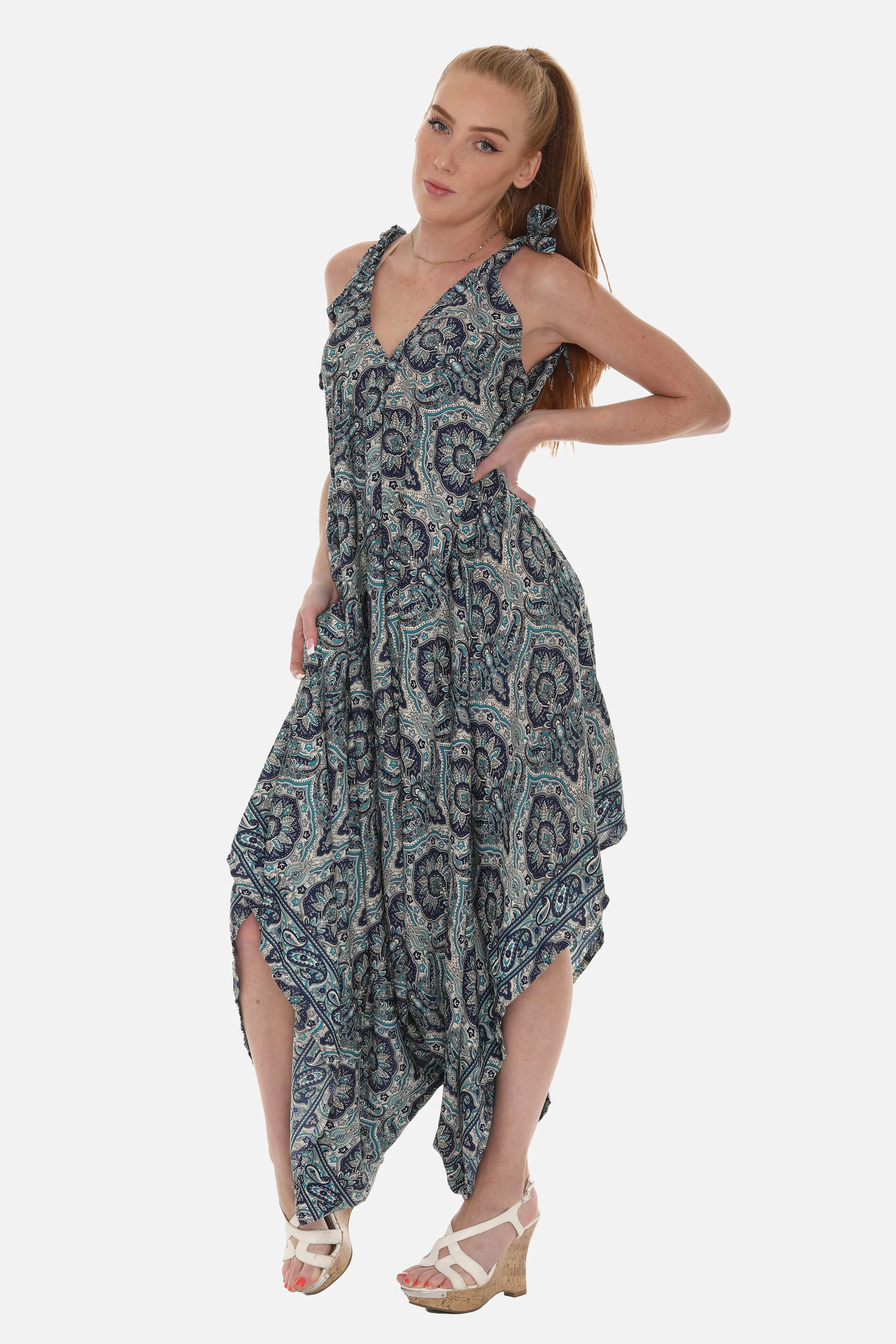 Women Printed Harem Jumpsuit