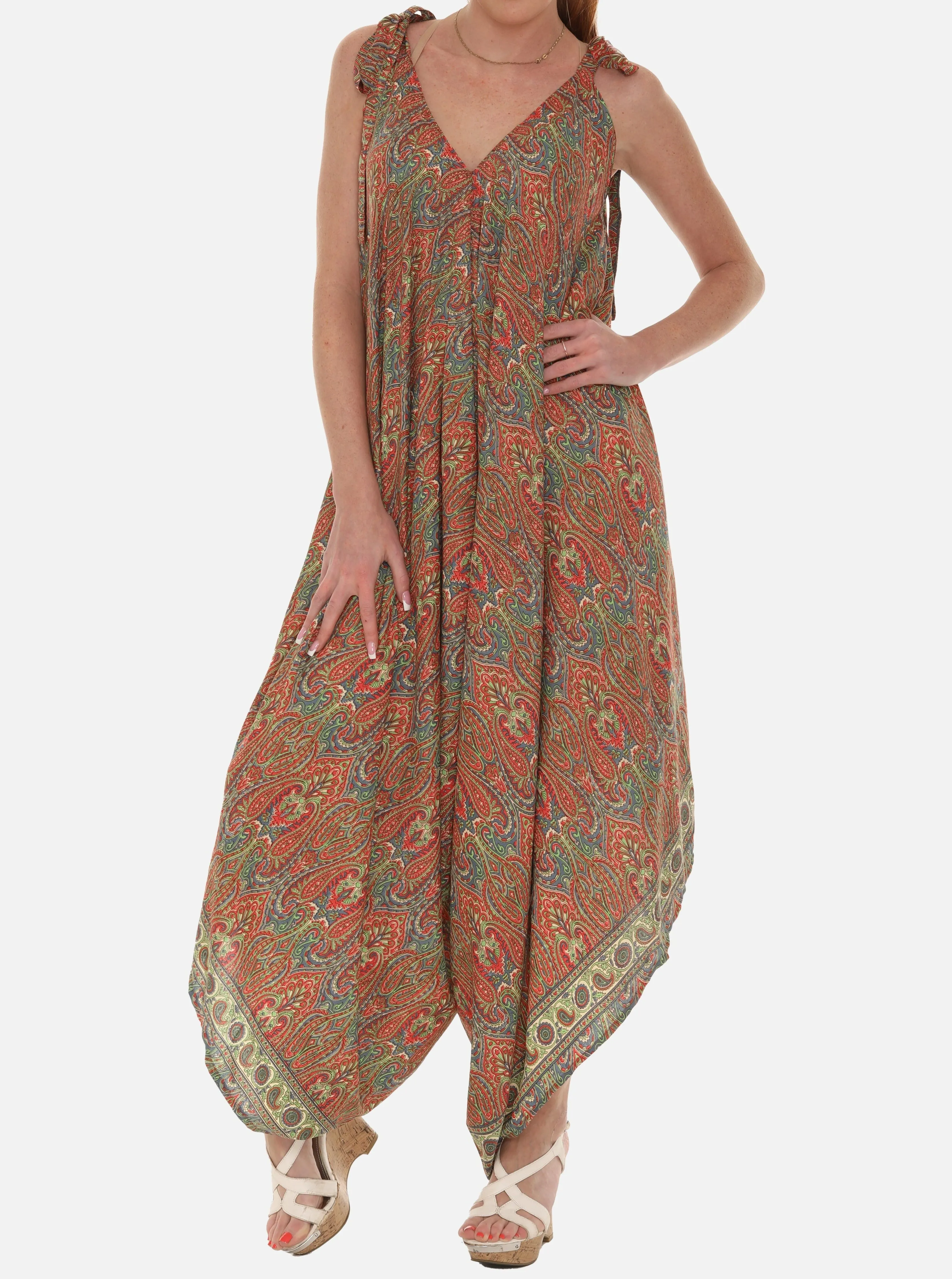 Women Printed Harem Jumpsuit