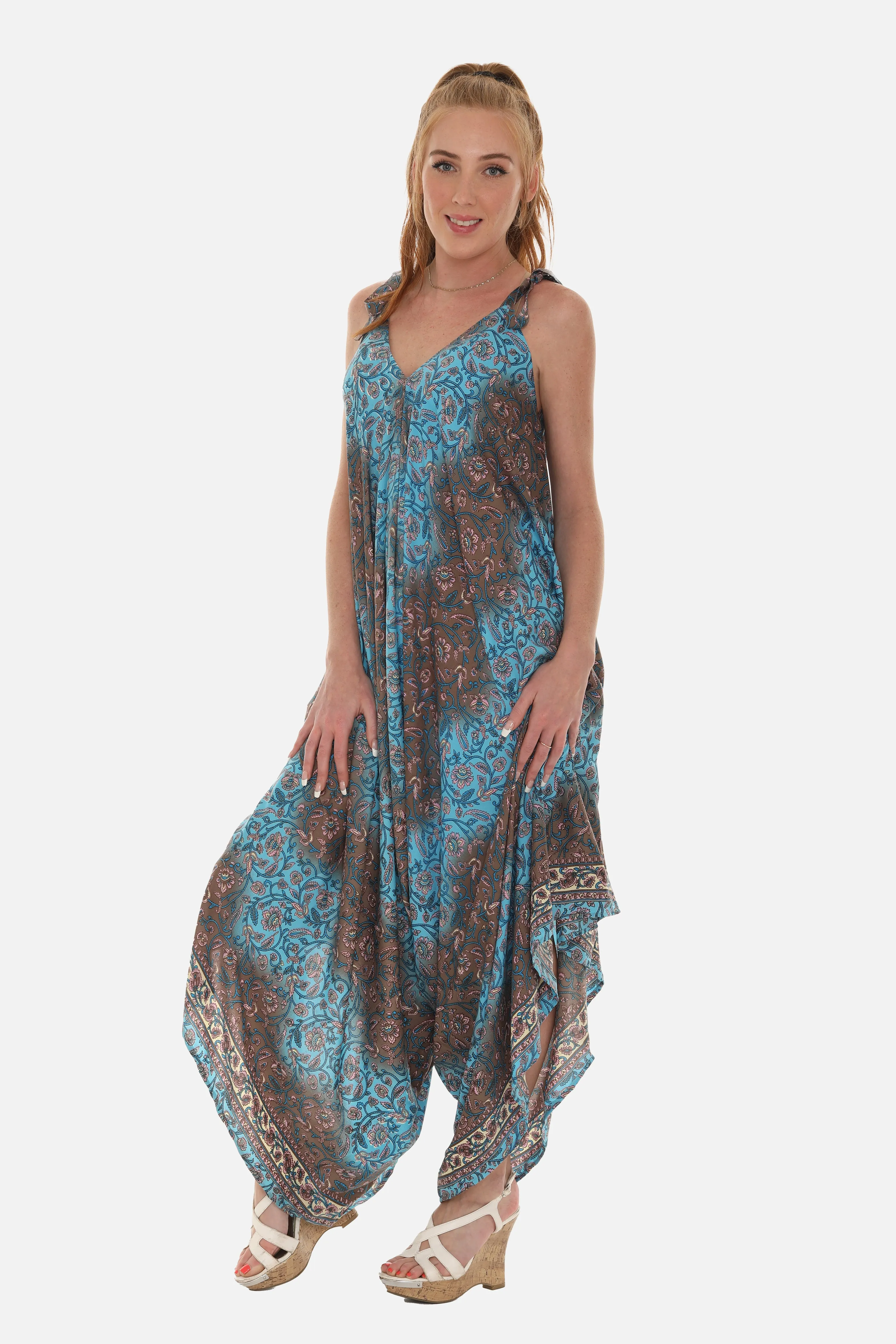 Women Printed Harem Jumpsuit