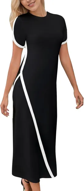 Women's 2025 Summer Formal Dresses Elegant Evening Party Cocktail Sexy Ruched Wedding Guest Maxi Dress