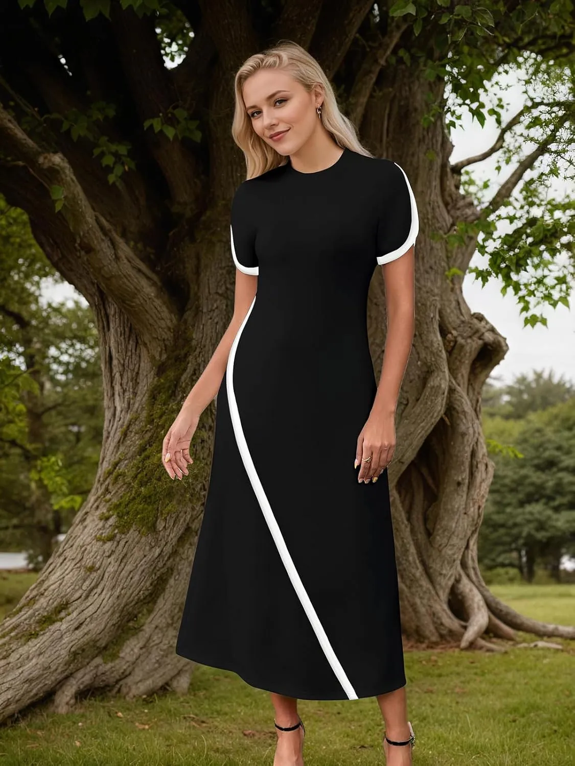 Women's 2025 Summer Formal Dresses Elegant Evening Party Cocktail Sexy Ruched Wedding Guest Maxi Dress