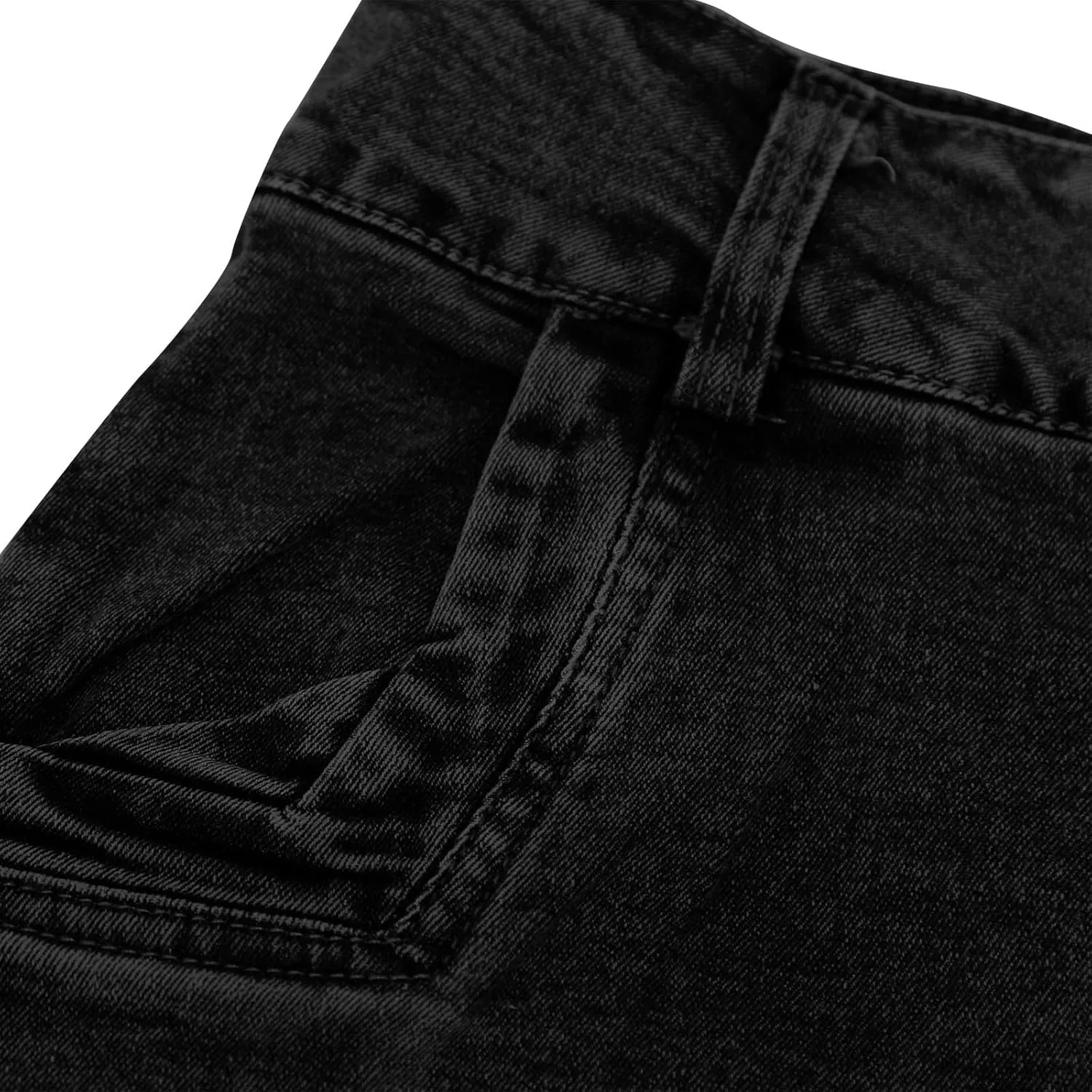 Women's Casual High Waisted Denim Skirts Stretch Knee Length Slim Fit Pencil Jean Skirt Wrap Bodycon Dress